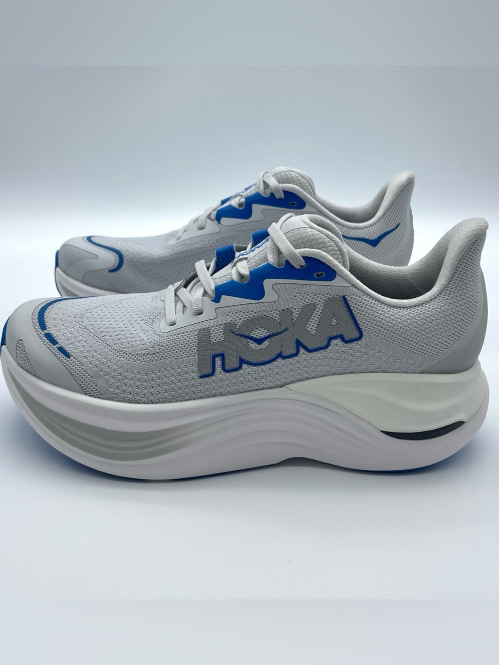 HOKA Skyward X Men’s 8D Cosmic Grey Silver Carbon Plate 1147911-CRYS